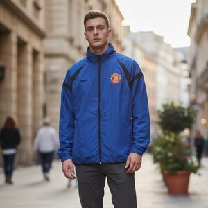 Manchester United MUFC Full-Zip Training Windbreaker